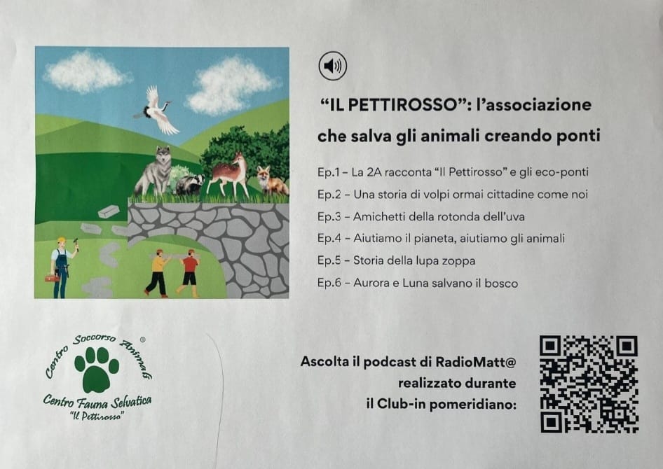 Podcast Centro Fauna selvatica Il Pettirosso su RadioMatt@