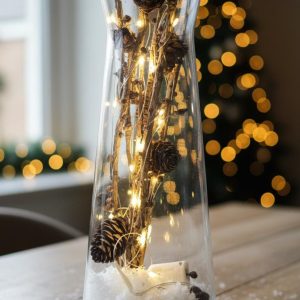 Centrotavola in vetro alto