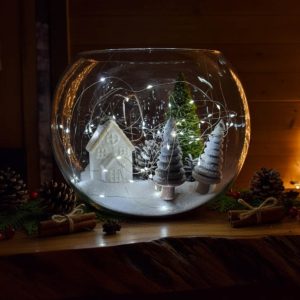 Centrotavola sfera natalizia