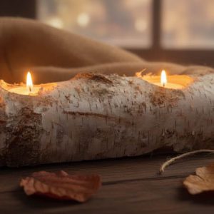 Portacandela tronchetto