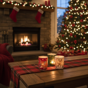 Portacandela triplo bicchiere