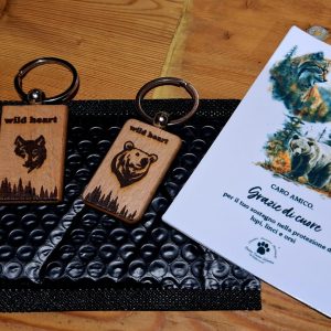 portachiavi in legno